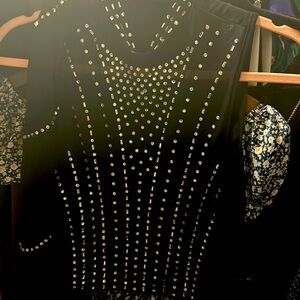 Mesh crystal top sexy! Has matching skirt in closet sold separately